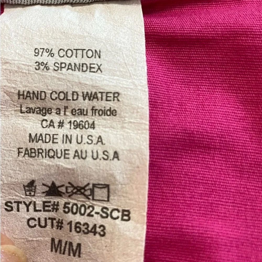 Costa Blanca Hot Pink A-Line Skirt cotton spandex size M summer resort - Picture 8 of 8